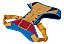 Peitoral Cachorros Airmesh Ajustável Marvel Wolverine Zeedog Tam M - Imagem 3