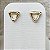 Conjunto Colar Feminino E Brinco Triangulo Ouro 18k - Imagem 5
