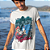 Camiseta Masculina Branca de Algodão Estampada Super Mário Sonic - Imagem 2
