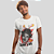 Camiseta Masculina Branca de Algodão Estampada Charlie Chaplin - Imagem 1
