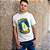 Camiseta Masculina Branca de Algodão Estampada Chaves Disco Voador - Imagem 2