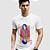 Camiseta Masculina Branca de Algodão Estampada Rei Michel Jackson - Imagem 1