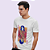 Camiseta Masculina Branca de Algodão Estampada Rei Michel Jackson - Imagem 2