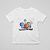 Camiseta Infantil  Branca de Algodão com Estampa Divertidamente - Imagem 1