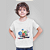 Camiseta Infantil Menino Branca de Algodão com Estampa Divertidamente - Imagem 2