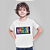Camiseta Infantil  Branca de Algodão com Estampa Divertidamente - Imagem 1