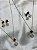 Conjunto colar e brinco - trevo - Imagem 1