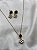 Conjunto colar e brinco - trevo - Imagem 2