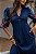 VESTIDO AMARRAÇÃO BORDADO AZUL MARINHO - Imagem 2