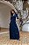 VESTIDO AMARRAÇÃO BORDADO AZUL MARINHO - Imagem 1