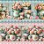 Barrado Rosas Vintage (0,55cmx1,50mt) - Imagem 1