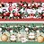 Tecido Tricoline Barrado Digital Natal Celebrar 100% algodão (55cmx1,50mt) - Imagem 1