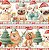 Tecido Tricoline Barrado Digital Natal Dog 100% algodão(55cmx1,50mt) - Imagem 2