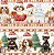 Tecido Tricoline Barrado Digital Natal Dog 100% algodão(55cmx1,50mt) - Imagem 3