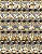 Tecido Tricoline Barrado Digital Natal Dourado 100% algodão (55cmx1,50mt) - Imagem 3
