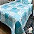 Cobre Leito Queen + 02 Porta Travesseiros - Azul Claro Estampado - Imagem 3