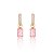 Brinco Harmonia Fusion Quartzo Rosa - Imagem 1