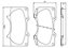 PASTILHA DE FREIO DIANTEIRO TOYOTA HILUX SW 05> PICK-UP 08> - Imagem 2