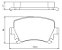 PASTILHA DE FREIO TRAS AUDI A3 1.6/1.6 FSI/1.9 TDI 03/ - Imagem 1