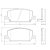 PASTILHA DE FREIO DIANT GM TRACKER 17> 1.4 TURBO - Imagem 1