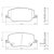 PASTILHA DE FREIO DIANT JEEP COMPASS 17> COMANDER 21> RENEGADE FIAT TORO - Imagem 1