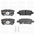 PASTILHA DE FREIO TRAS JEEP COMPASS MITSUBISHI LANCER - Imagem 1
