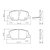 PASTILHA DE FREIO TRAS MITSUBISHI OUTLANDER ASX - Imagem 1