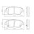 PASTILHA DE FREIO DIANT HYUNDAI HB20 1.0 16V 12> - Imagem 1