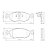 PASTILHA DE FREIO DIANT FIAT STRADA 98> IDEA - Imagem 1