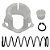 KIT REPARO ALAVANCA CAMBIO PARCIAL GOL G5> POLO FOX SIST CABO - Imagem 1