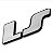 *** EMBLEMA (LS) VW GOL/VOYAGE/PARATI GI/ PASSAT 84/90 CROMADO - Imagem 1