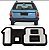 *** EMBLEMA (1.8) VW GOL/VOYAGE/SANTANA/PARATI/SAVEIRO/PASSAT 83/90 CROMADO COM FUNDO PRETO (PORTA MALAS) MARCON 322 - Imagem 1
