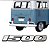 *** EMBLEMA (1500) VW FUSCA/BRASILIA/KOMBI TODOS MODELO 91/96 CINZA COM FUNDO PRETO MARCON 420. - Imagem 1