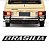 *** EMBLEMA (BRASILIA) VW BRASILIA 73/81 CROMADO COM FUNDO PRETO (REGUA) MARCON 308. - Imagem 1