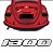 *** EMBLEMA (1300) VW FUSCA 67/83 TODOS MODELO 91/96 CINZA COM FUNDO PRETO (CURVO) MARCON 422 - Imagem 1