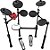 Bateria Eletrônica Carlsbro Csd100 Black By Odery Com Pedais Cor Preto/vermelho - Imagem 1