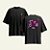 CAMISETA OVERSIZED 1J PRETA - Imagem 1
