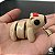 Miniatura casal de capivara flexível 4,5cm Capivara Decoração - Imagem 2