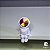 Mini astronauta sentado 3D Decoração Boneco Brinquedo Espaço Escultura de mesa - Imagem 5