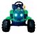 Trator Eletrico Bang Toys Com Cacamba 12V(Verde) - Imagem 4