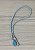 CORDÃO PEDRARIA AZUL BB C/PRATA 42CM 1UN - Imagem 1