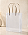 SACOLINHA CRISTAL C/ALCA DE FIBRA 20X17X8,5CM 1UN - Imagem 1