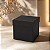 CAIXA RIGIDA PANETONE PRETA 16X16X20CM 1UN - Imagem 1