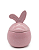 PORTA CONDIMENTO ORELHAS COELHO ROSA 9cm 1 UN - Imagem 1