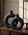VASO DUPLA DE DONUTS PRETO - Imagem 1