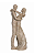 ESCULTURA DECORATIVA POLIRESINA CASAL OFFWHITE 28X10.7X8.5cm 1UN - Imagem 2