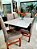CONJUNTO DE JANTAR MARK 160X090 OFF WHITE - 6 CADEIRAS CANELA CINZA MODELO 18 - Imagem 3