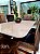 CONJUNTO DE JANTAR MARK 160X090 OFF WHITE - 6 CADEIRAS TABACO MARROM MODELO 18 - Imagem 1