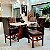 CONJUNTO DE JANTAR MARK 160X090 OFF WHITE - 6 CADEIRAS TABACO MARROM MODELO 18 - Imagem 5