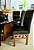 CONJUNTO DE JANTAR MARK 160X090 BLACK - 6 CADEIRAS CANELA MARROM MODELO 18 - Imagem 5